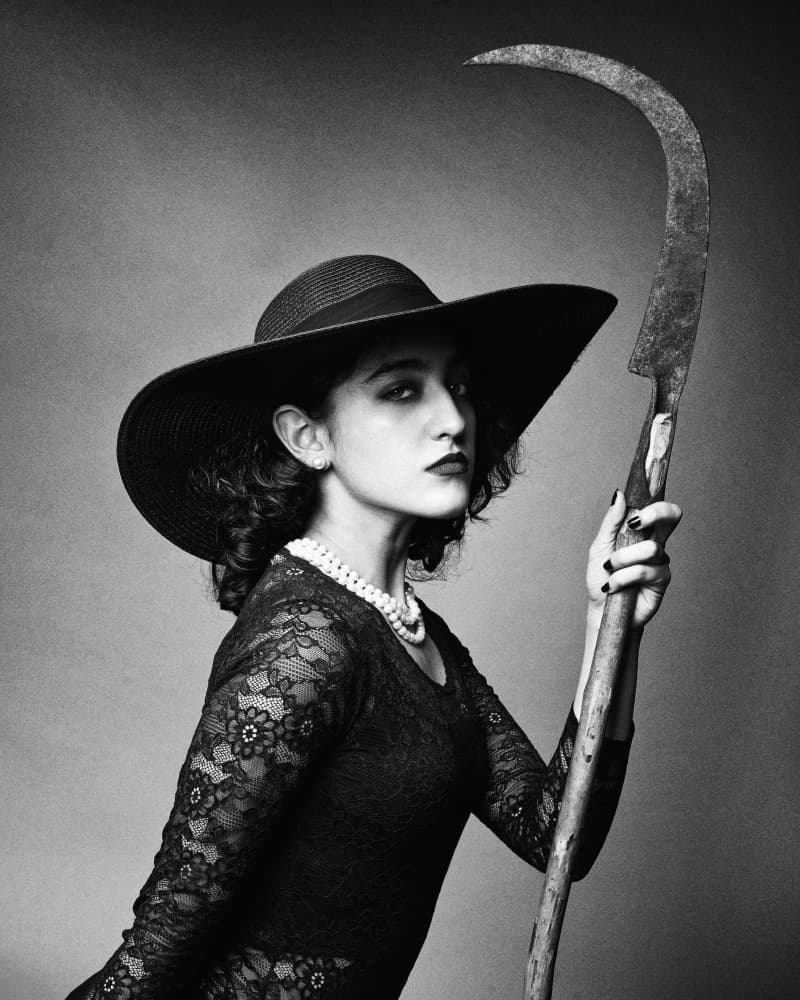 Gothic Woman With Scythe by Mehdi Mokhtari — canvas wall art