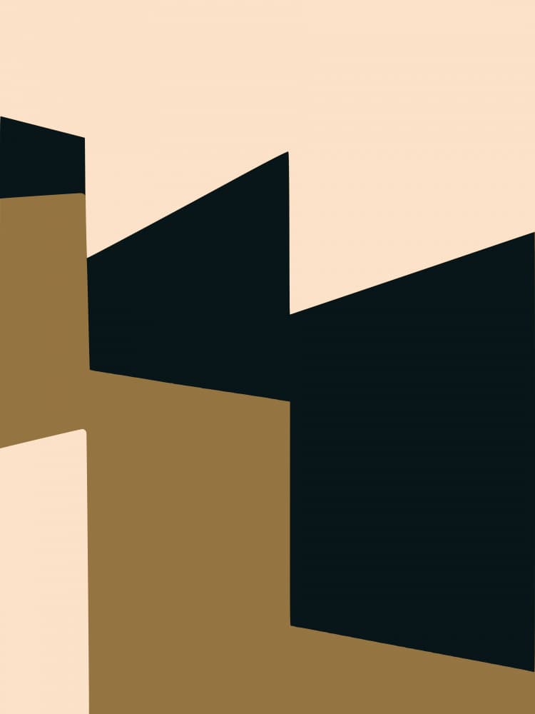 Modern Geometric Shapes by Little Dean — canvas wall art