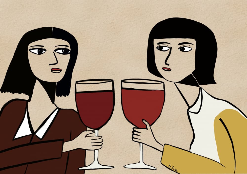 Modern Wine Moment by Sharyn Bursic — canvas wall art