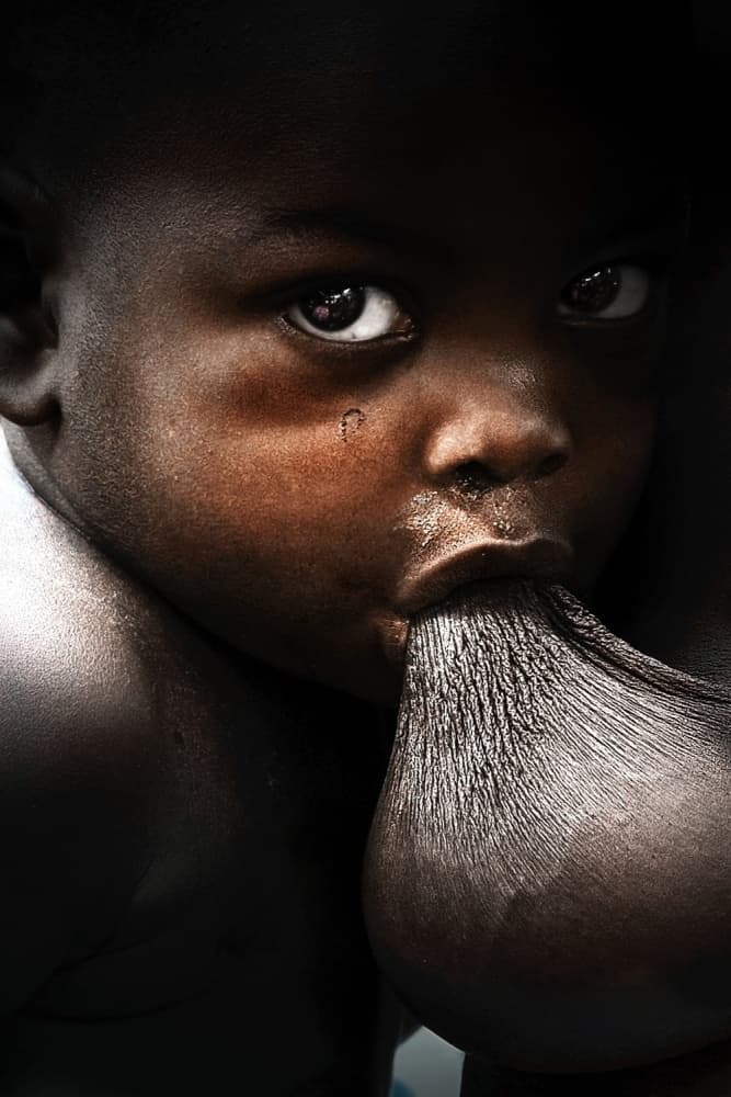 Intimate Child Portrait by Sergio Pandolfini — canvas wall art