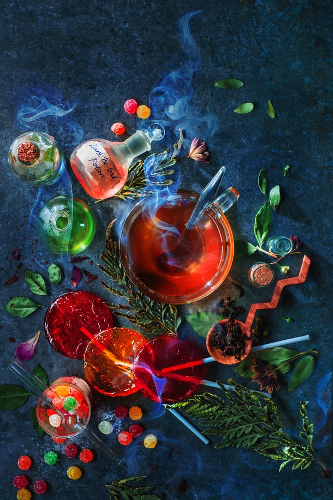 Magical Potions And Sweets by Dina Belenko — canvas wall art