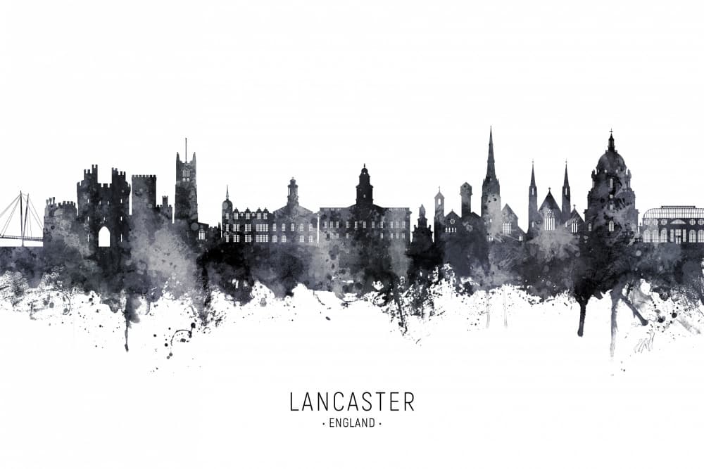 Lancaster England Skyline by Michael Tompsett — canvas wall art