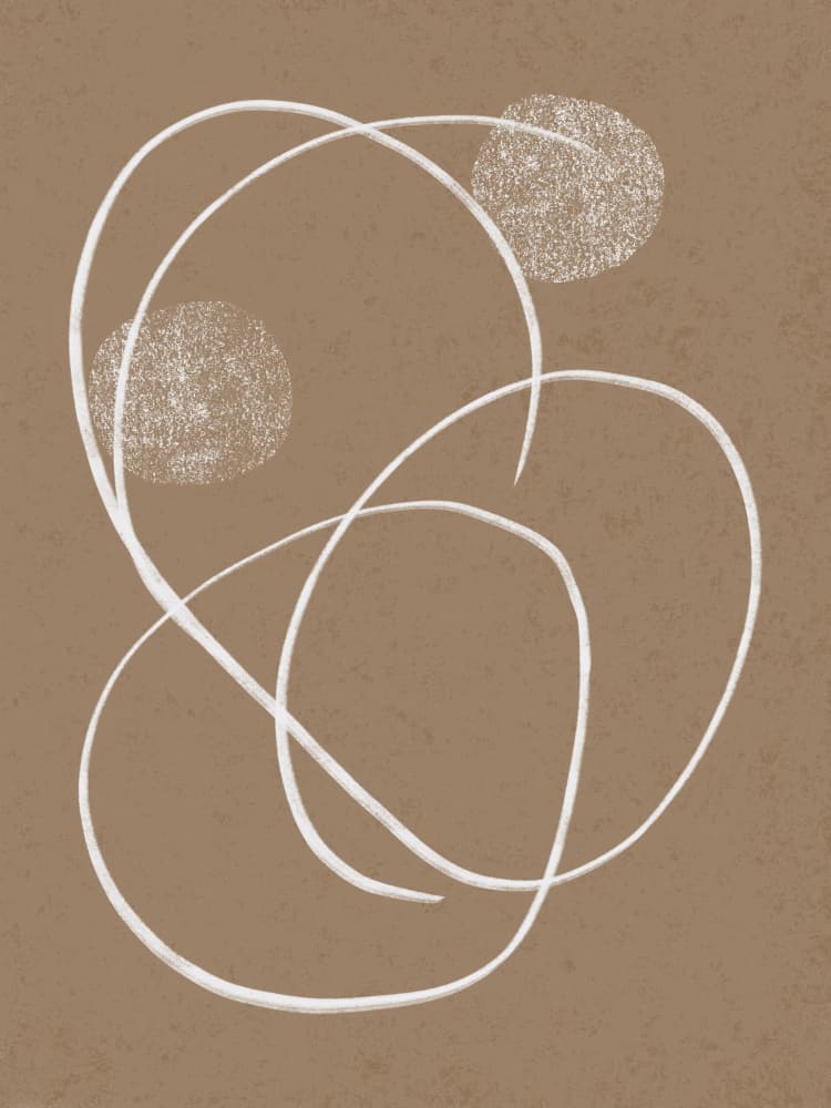 Organic Abstract Shapes by Little Dean — canvas wall art