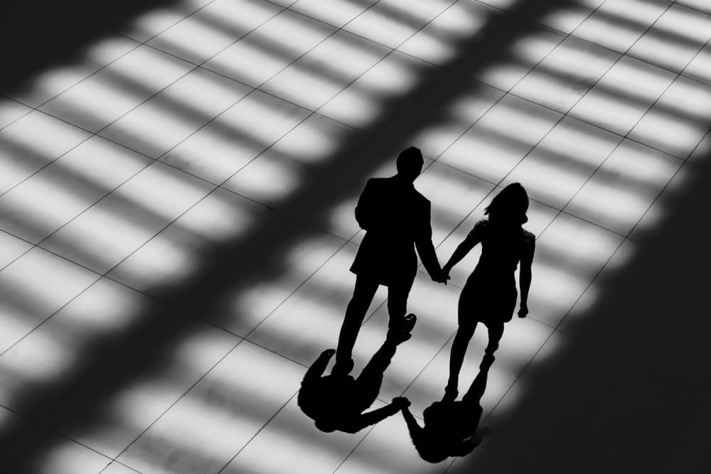 Romantic Shadow Walk by Ali Khataw — canvas wall art