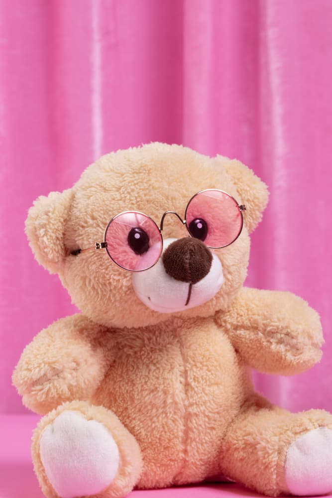 Pink Glasses Teddy Bear