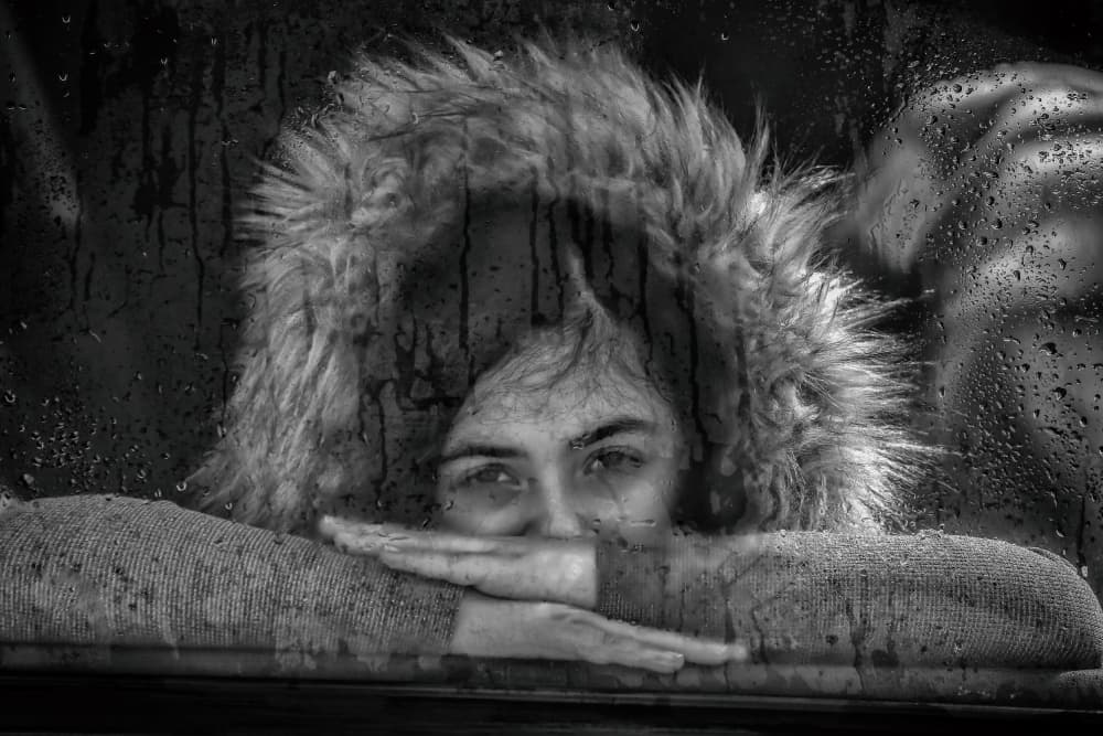 Rainy Window Gaze by Ummu Nisan Kandilcioglu — canvas wall art