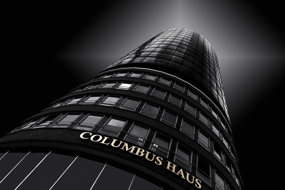 Upward Modern Architecture by Roland Weber — canvas wall art