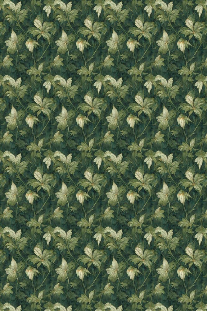 Verdant Blossom Tapestry by Treechild — canvas wall art