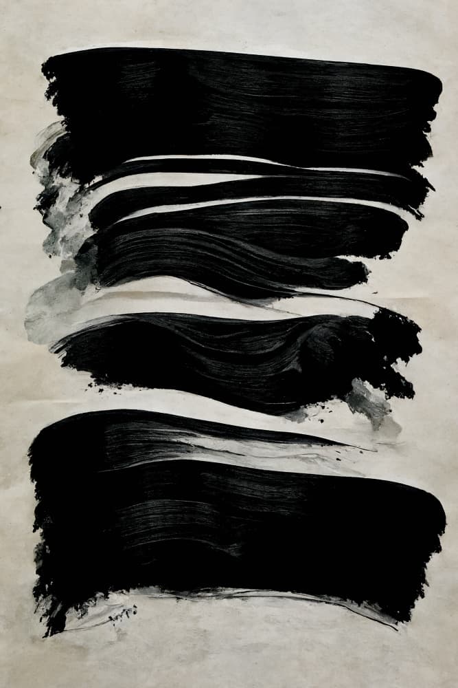 Brushstroke Symphony by Treechild — canvas wall art