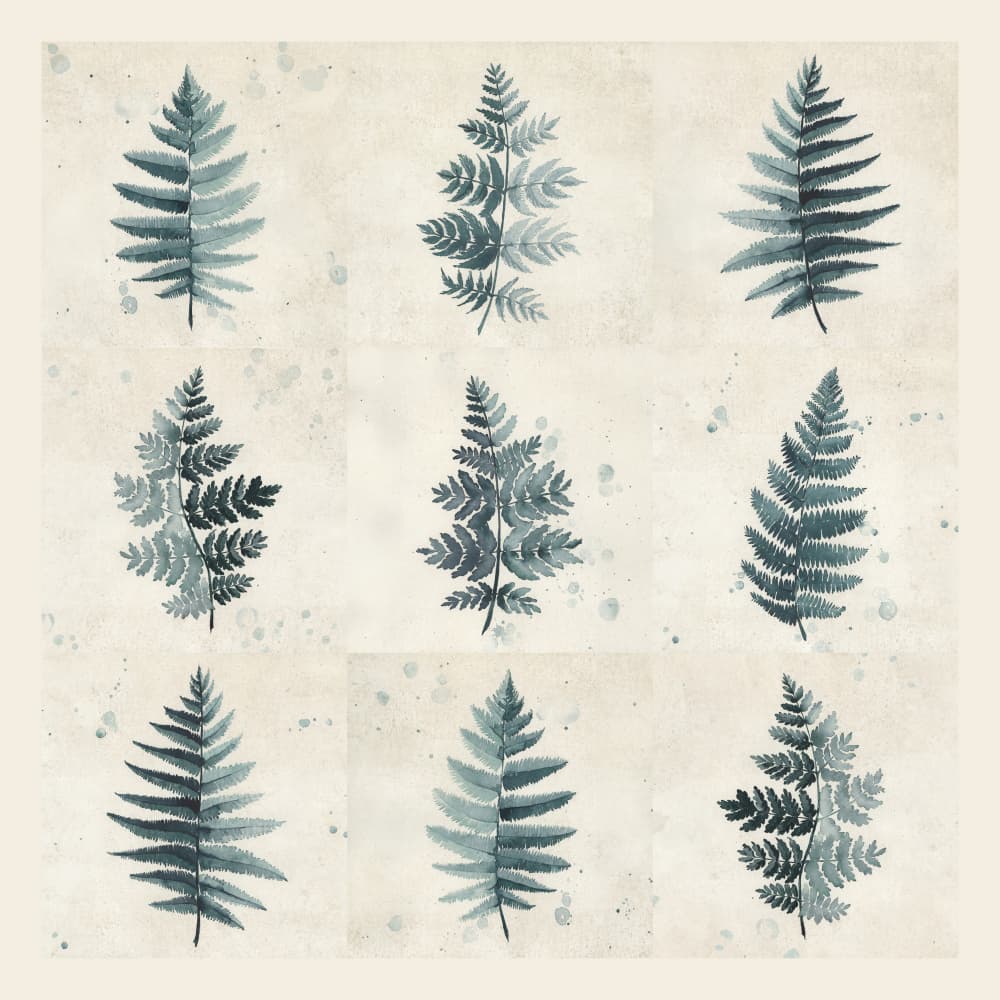 Rustic Fern Study by Rosana Laiz Blursbyai — canvas wall art