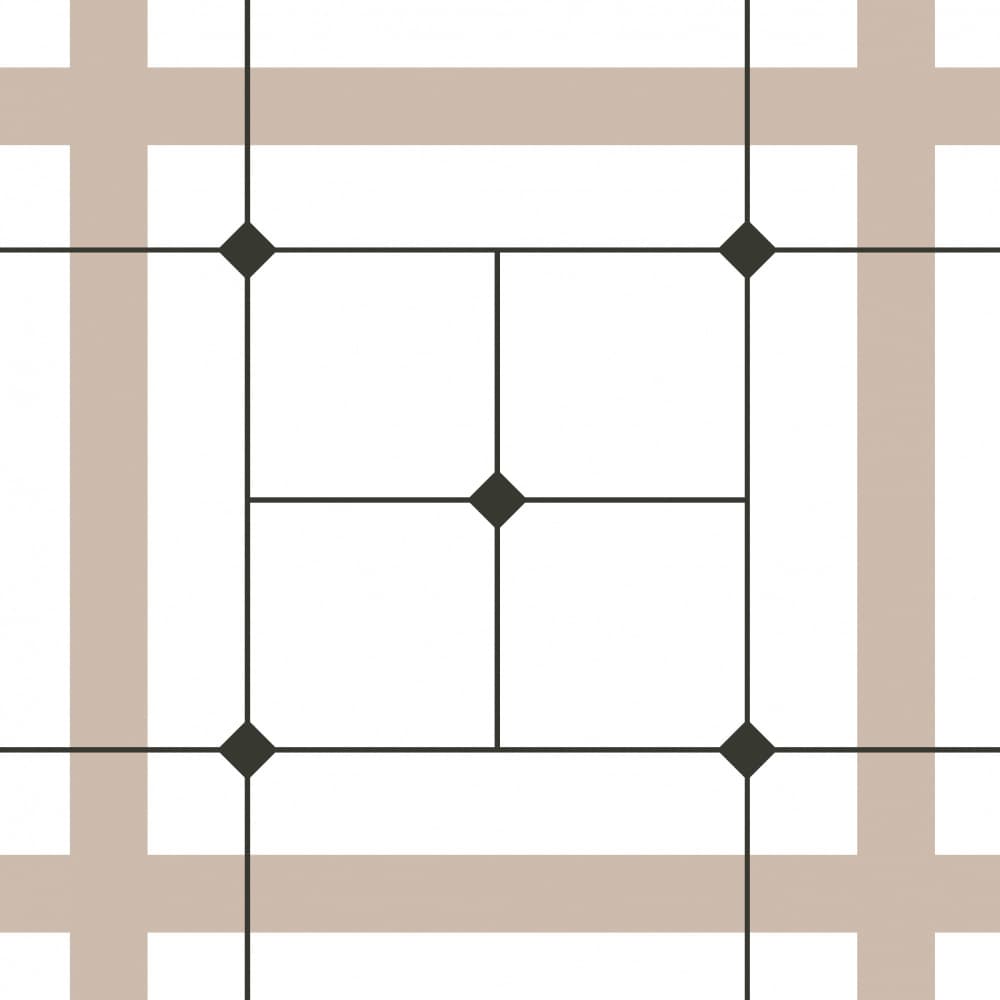 Beige Diamond Grid