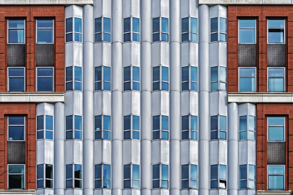 Modern Urban Facade by Henk van Maastricht — canvas wall art