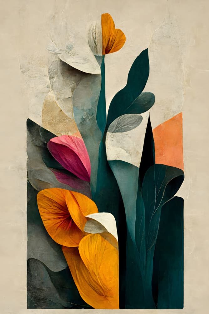 Floral Symphony by Treechild — canvas wall art