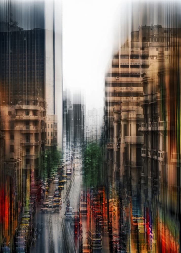 Dynamic City Motion by Mohamed Shawki — canvas wall art