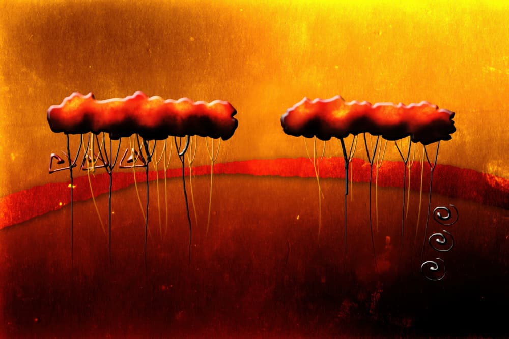 Warm Abstracts 28 by Rafal Kulik — canvas wall art