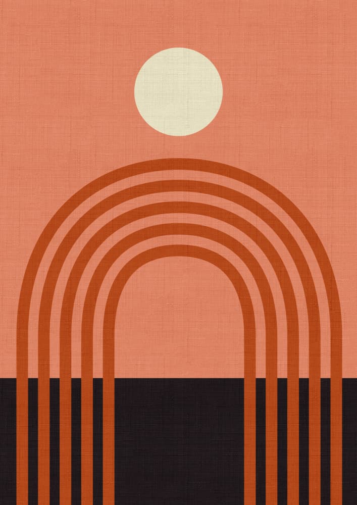 Geo Shapes Fall 21 Arc by Ana Rut Bre — canvas wall art