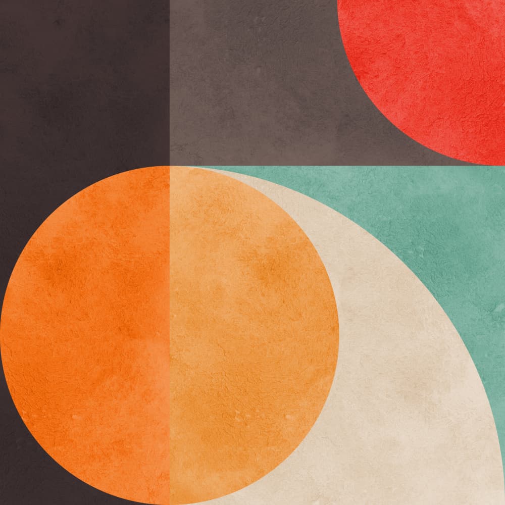 Vibrant Geometric Balance by Vitor Costa — canvas wall art