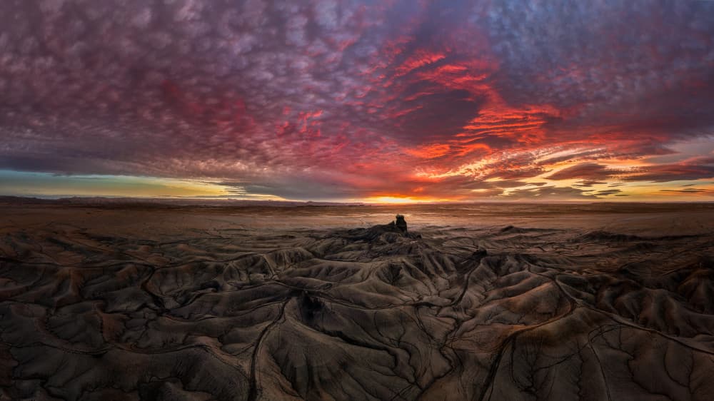Dramatic Desert Sky by John Fan — canvas wall art