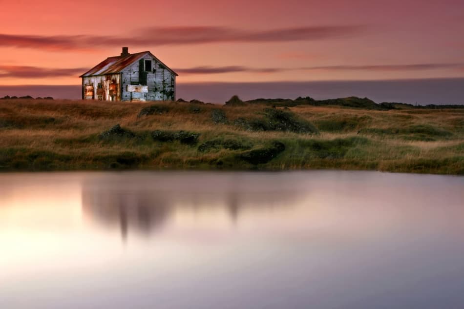 Rustic Cabin Reflection by Bragi Ingibergsson - BRIN — canvas wall art