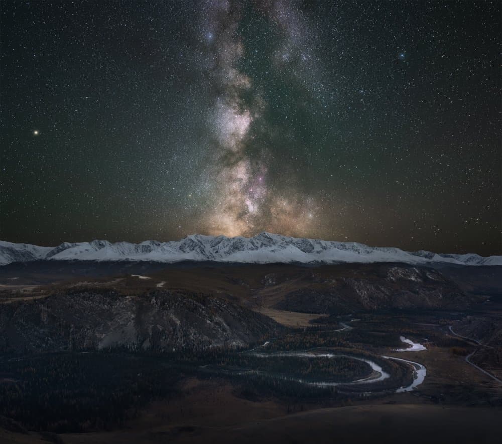 Milky Way River Valley by Vasily Iakovlev — canvas wall art