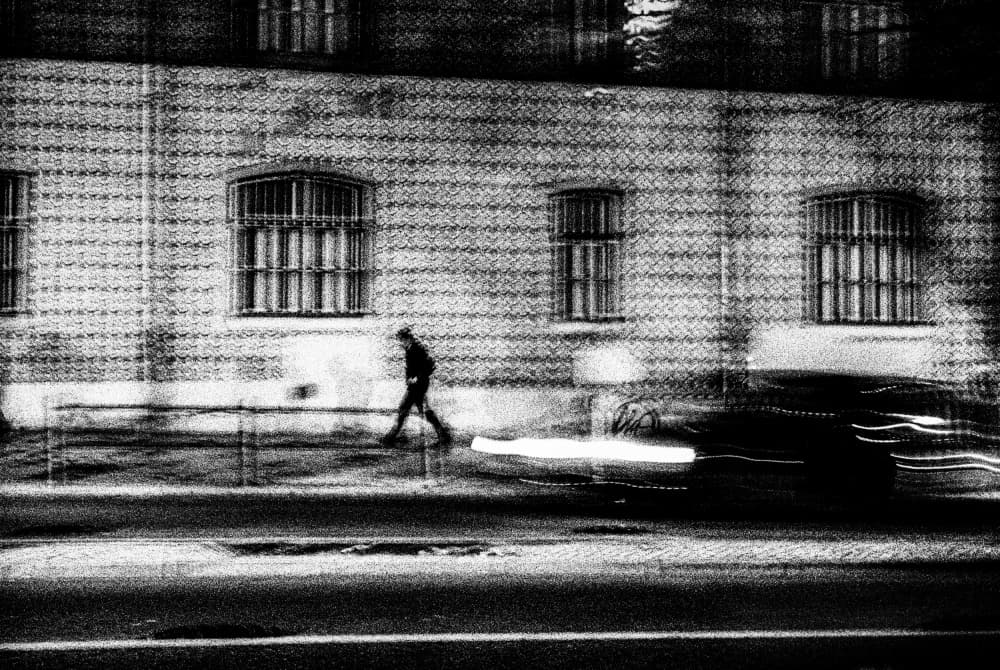 Urban Night Motion by Paulo Abrantes — canvas wall art