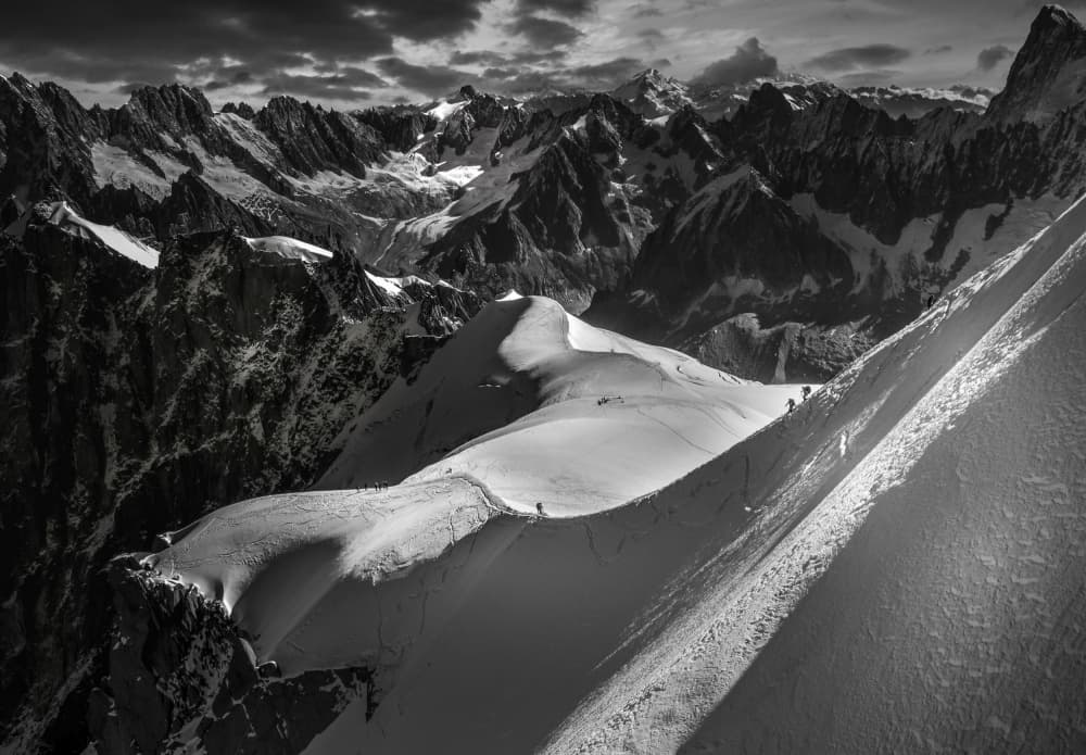 Majestic Alpine Climb by Martin Bisaillon — canvas wall art