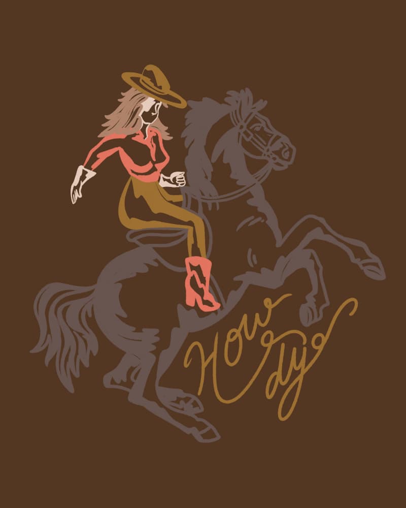 Howdy Cowgirl Ride
