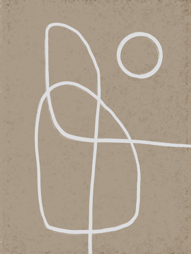 Minimal Abstract Lines by Little Dean — canvas wall art