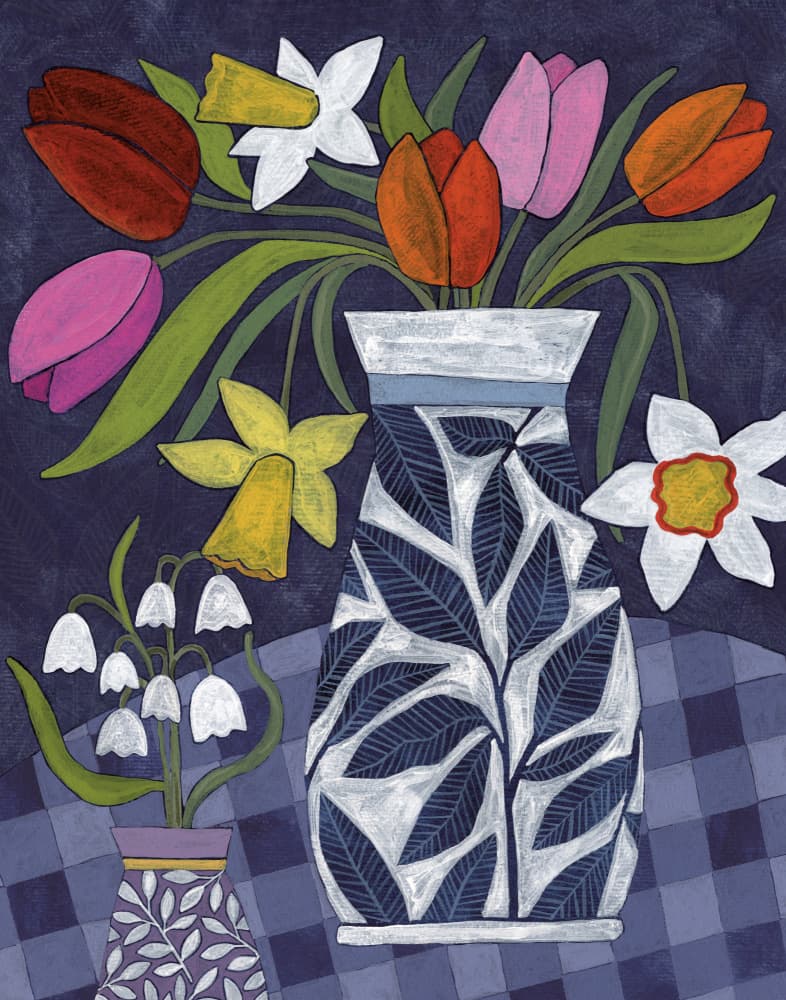 Vibrant Spring Blooms by Susan Black — canvas wall art