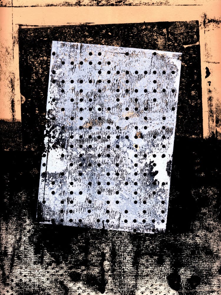 Abstract Grunge Dots by Petr Strnad — canvas wall art