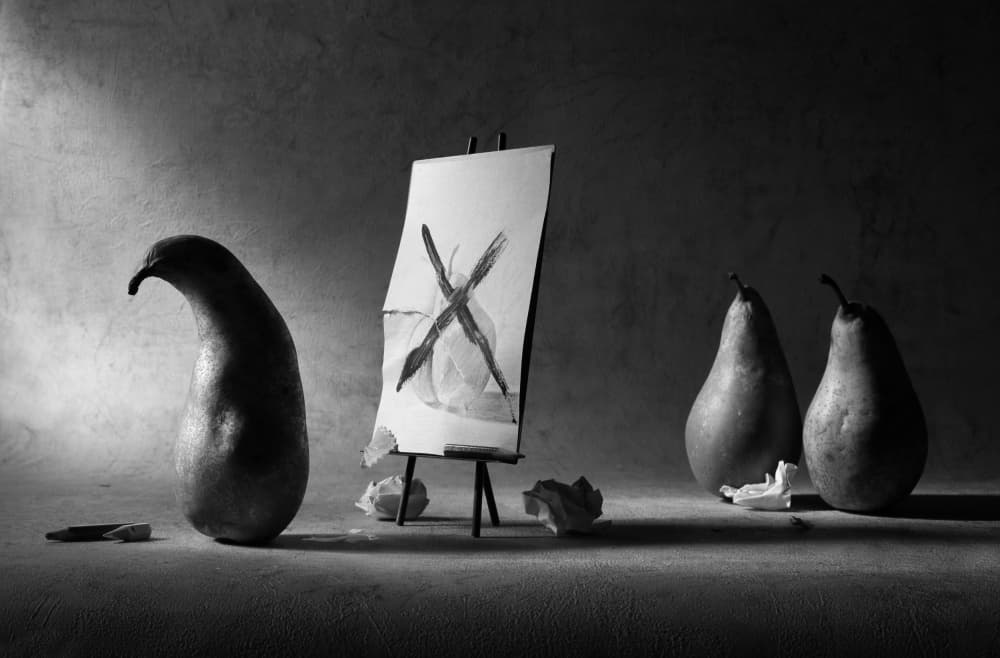 The Artist Pear by Victoria Glinka — canvas wall art