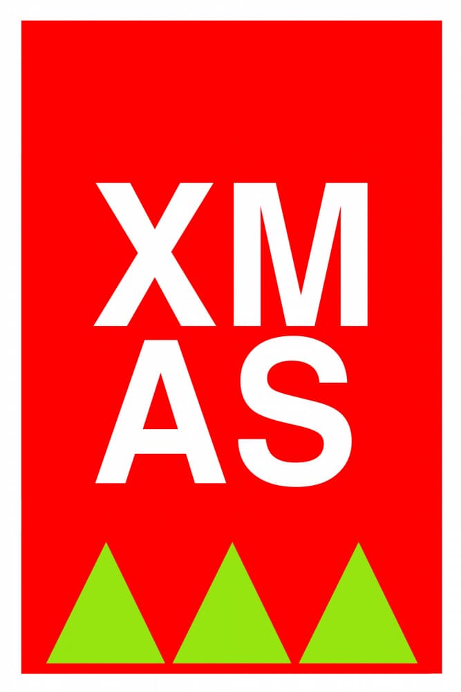 Festive XMAS Typography by casa cartissi — canvas wall art