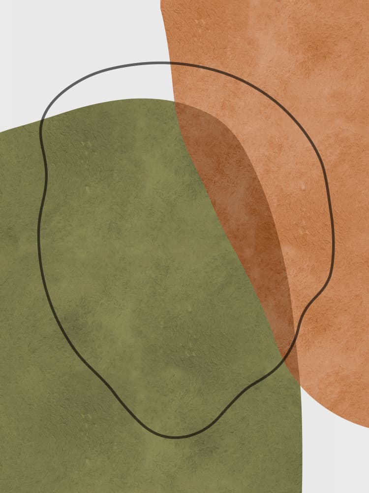 Earthy Organic Shapes by Vitor Costa — canvas wall art