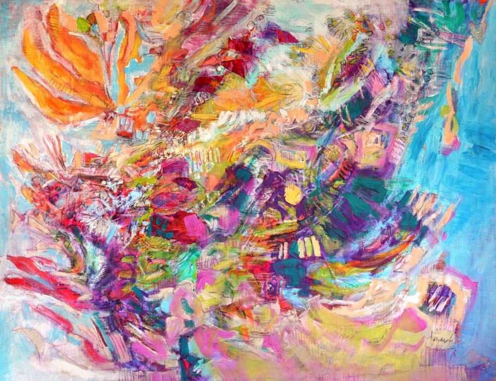 Colorful Whirlwind by Dorothy Fagan — canvas wall art