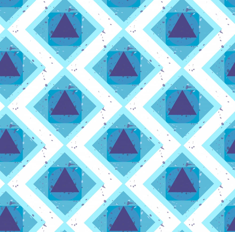 Modern Geometric Diamonds by Marika Barsrsind — canvas wall art