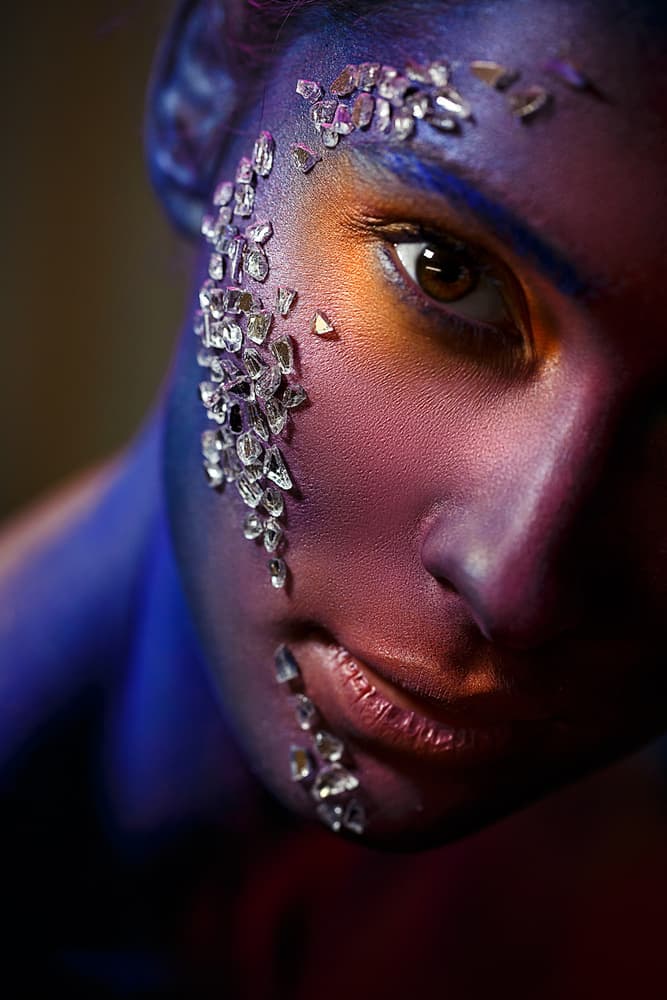 Ethereal Crystal Portrait by Alexandr Sutula — canvas wall art