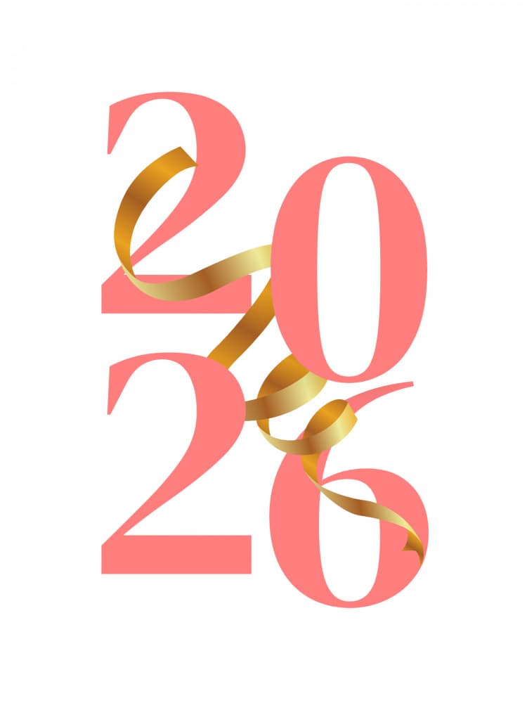 Golden 2026 Celebration by Elizabeth C — canvas wall art