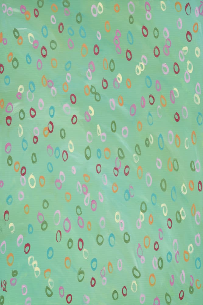 Floating Colorful Ovals by Helen Joynson — canvas wall art