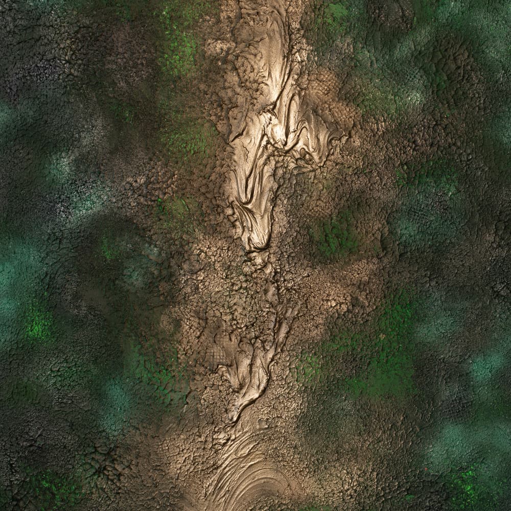 Earthy Winding Path by Anete Purina-Purite — canvas wall art