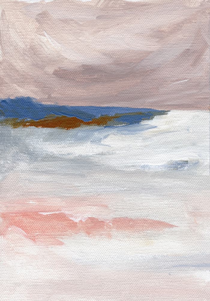 Blush Horizon Seascape by Nikita Jariwala — canvas wall art