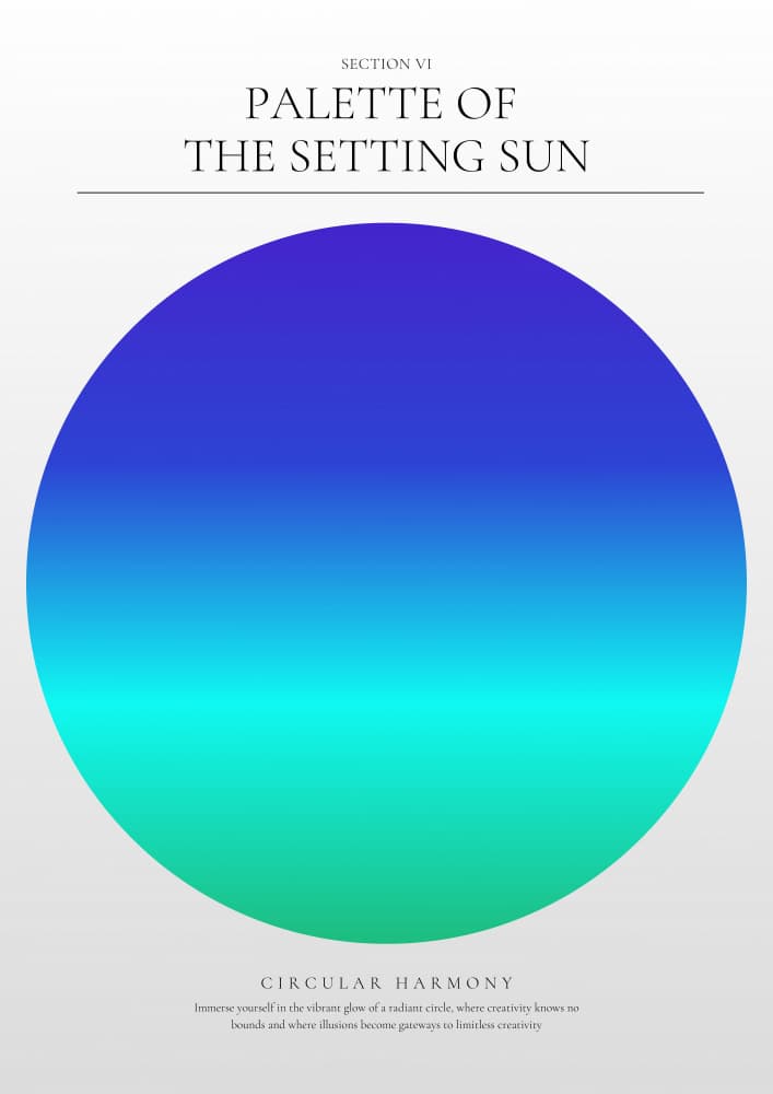 Circular Harmony Gradient by RS LAB STUDIO — canvas wall art