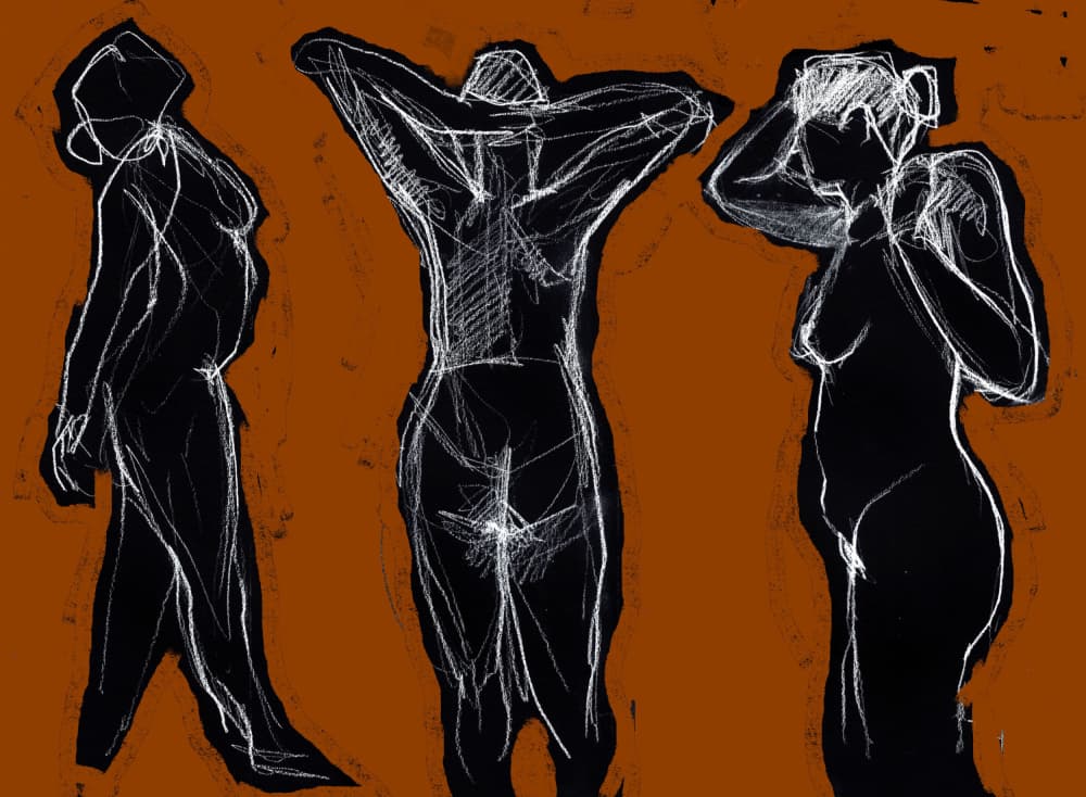 Dynamic Nude Forms by Tore Bahnson — canvas wall art