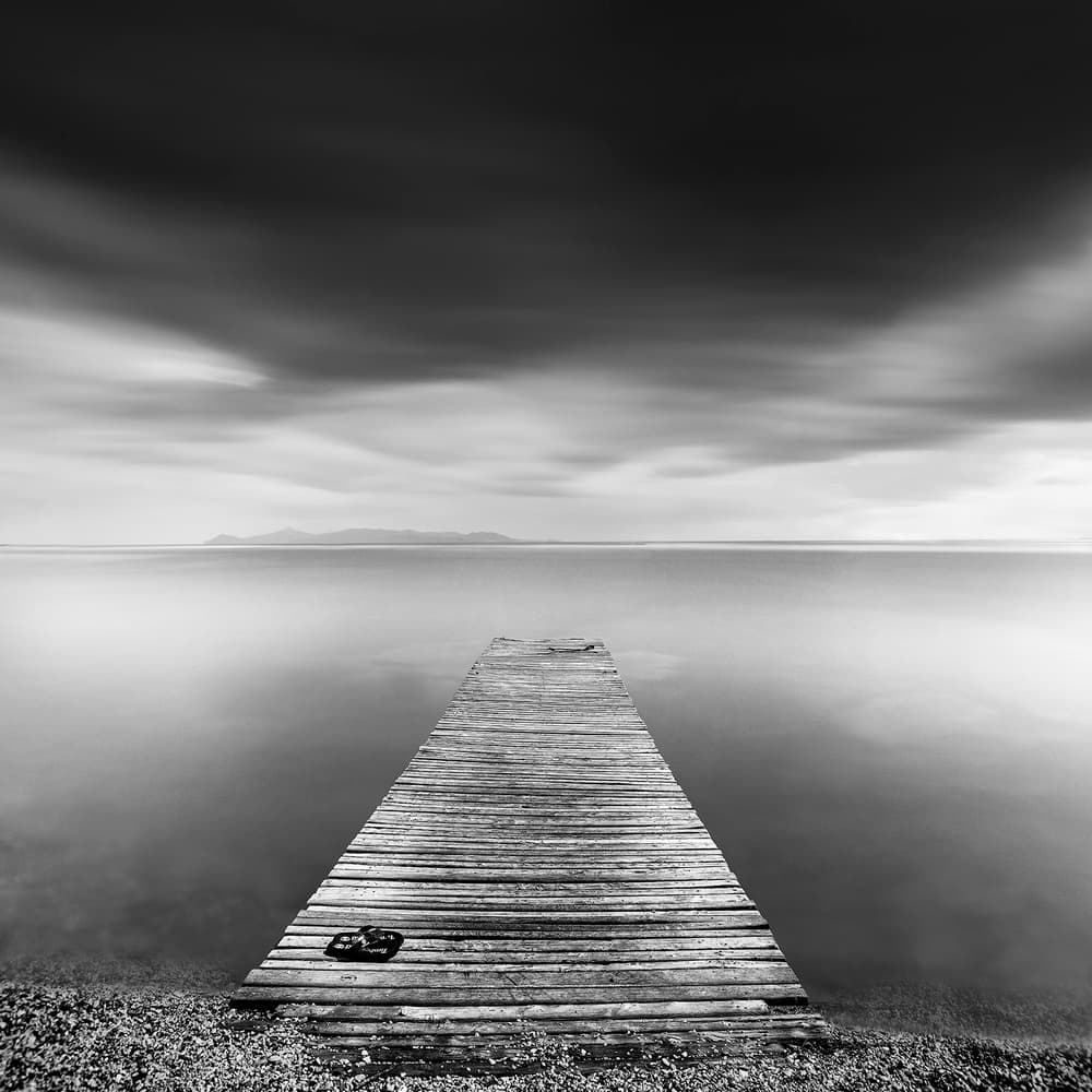 Wooden Pier Serenity by George Digalakis — canvas wall art
