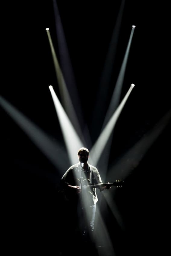 Musician in Spotlight by Anders Samuelsson — canvas wall art