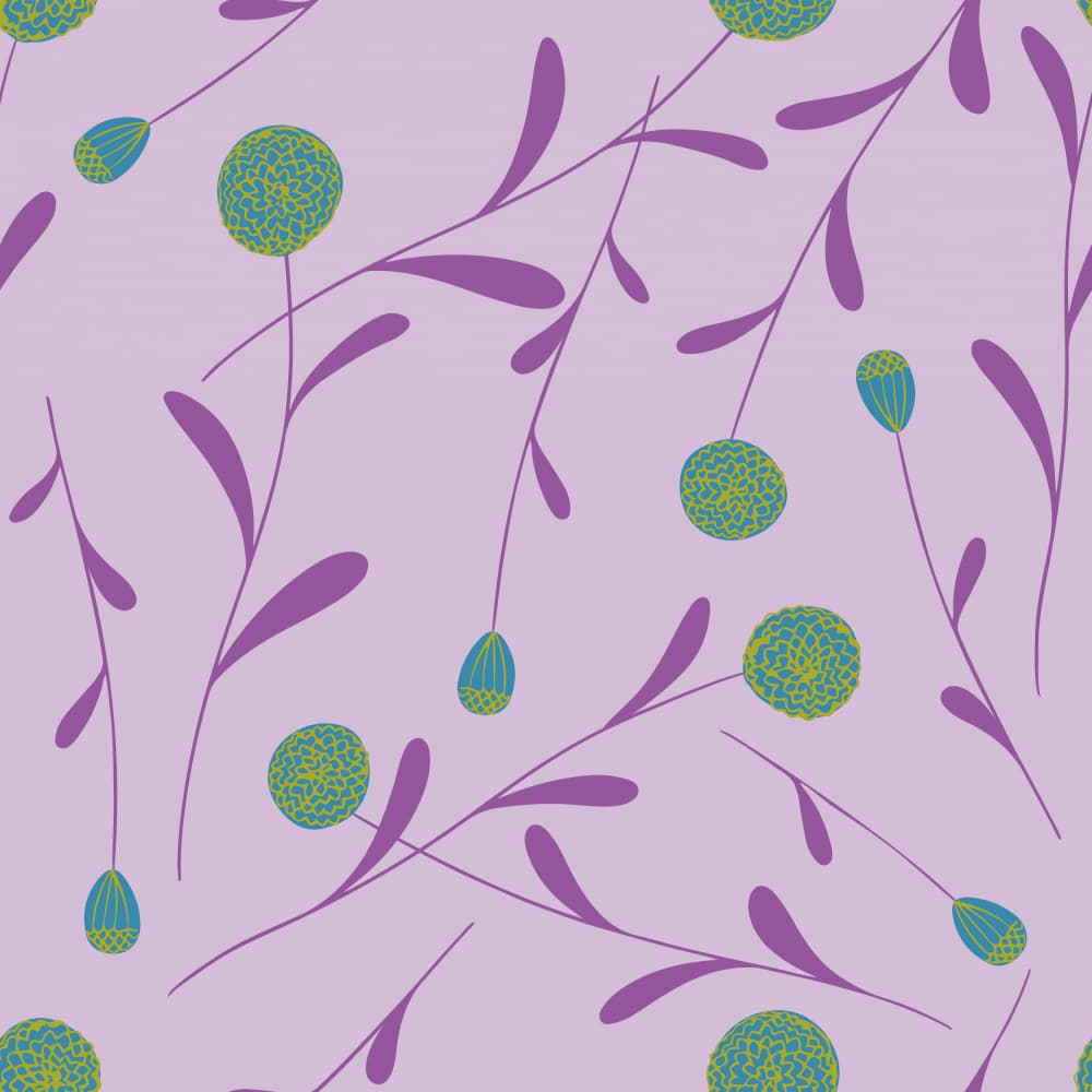 Gentle Lavender Blooms by Yvonne Gustafsson — canvas wall art