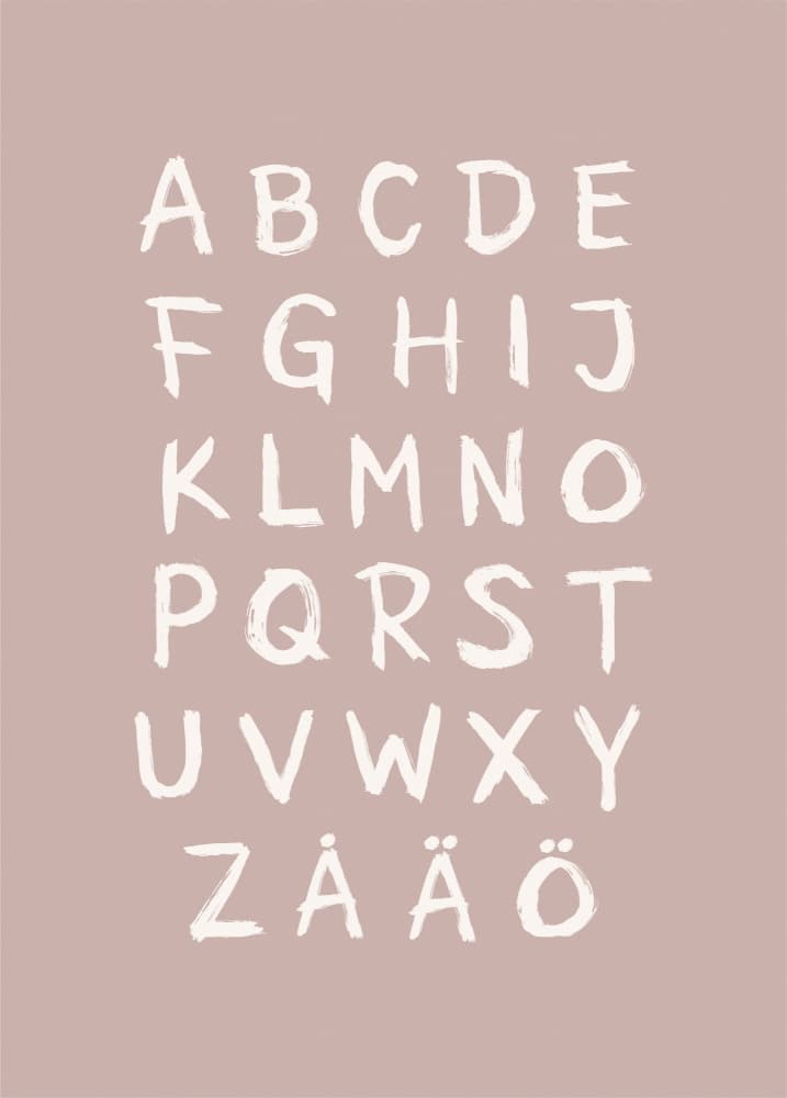 Scandinavian Alphabet Letters by Aminah Eleonora — canvas wall art