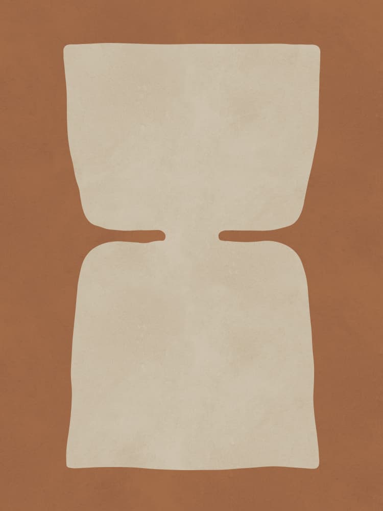 Earthy Abstract Shape by Vitor Costa — canvas wall art