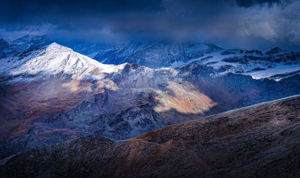 Dramatic Mountain Light by Kenneth-Wei Zeng — canvas wall art