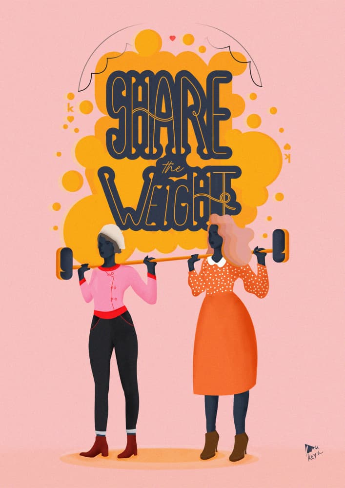 Share The Weight by Keva Epale — canvas wall art
