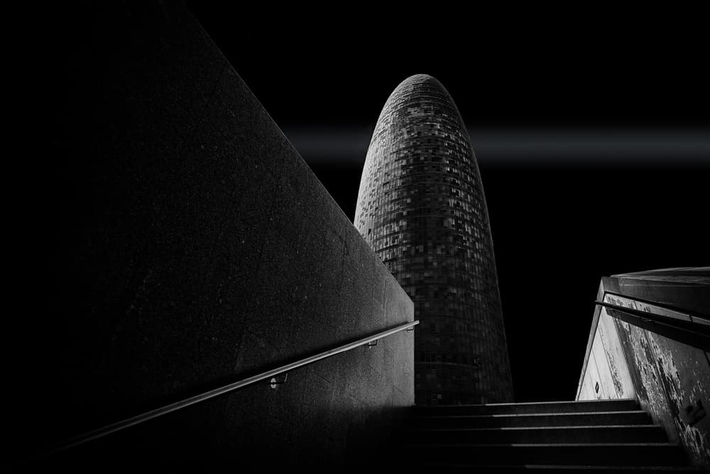 Modern Tower Ascent by Roland Weber — canvas wall art